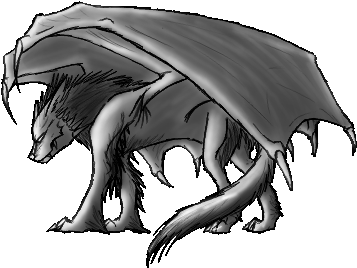 Annatiger1234 37 18 Free Dragon Wolf Pose By Annatiger1234 - Sketch (400x350)