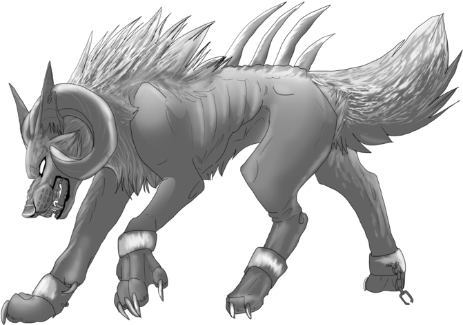 Nvsty 214 83 Demon Wolf Pose By Synthaxofserenade - Gray Wolf (1024x683)