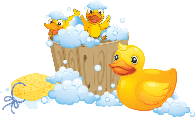 Rubber Duck Png - Rubber Duckies Yellow Shower Curtain (640x385)