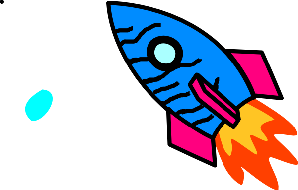Clipart Rocket (600x383)