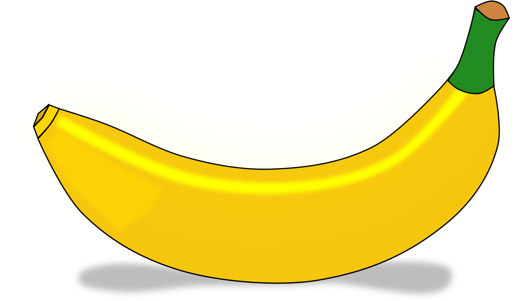 Banana Clip Art Download - Worksheets Of A Banana (2400x1440)