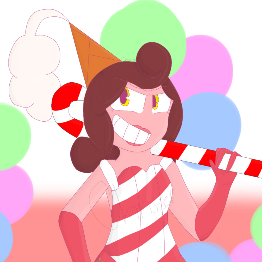 Bubble Gum Bitch By Chris-ser - Cuphead (894x894)