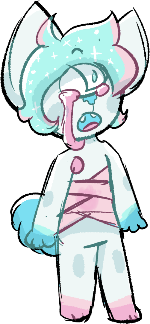 Bubblegum Tears By Red-doggo - Cartoon (681x1173)