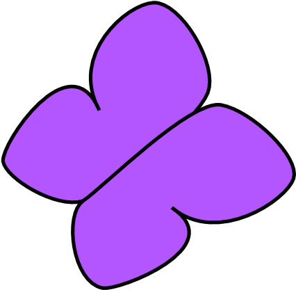 Light Purple Butterfly Clip Art - Purple Buterfly Clipart (600x465)