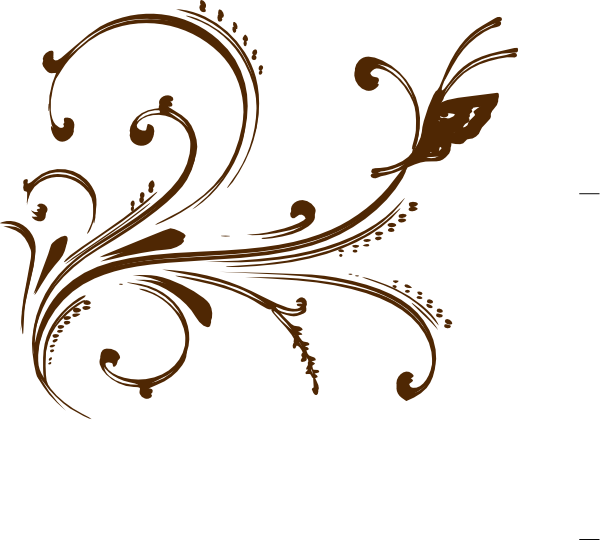 How To Set Use Brown Floral Design With Butterfly Svg - Traceable Pics Of Butterflies (600x540)