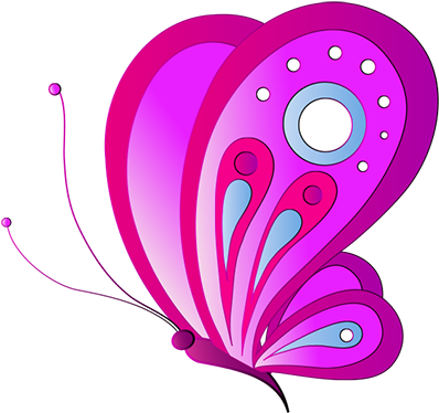 Papillon Clipart Rainbow Flower - Cliparts Papillons (455x430)