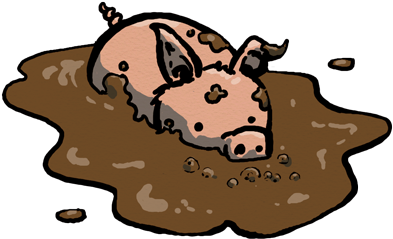 I Was Coming Up Blank On A Pig Illustration Idea, So - Illustration (500x524)