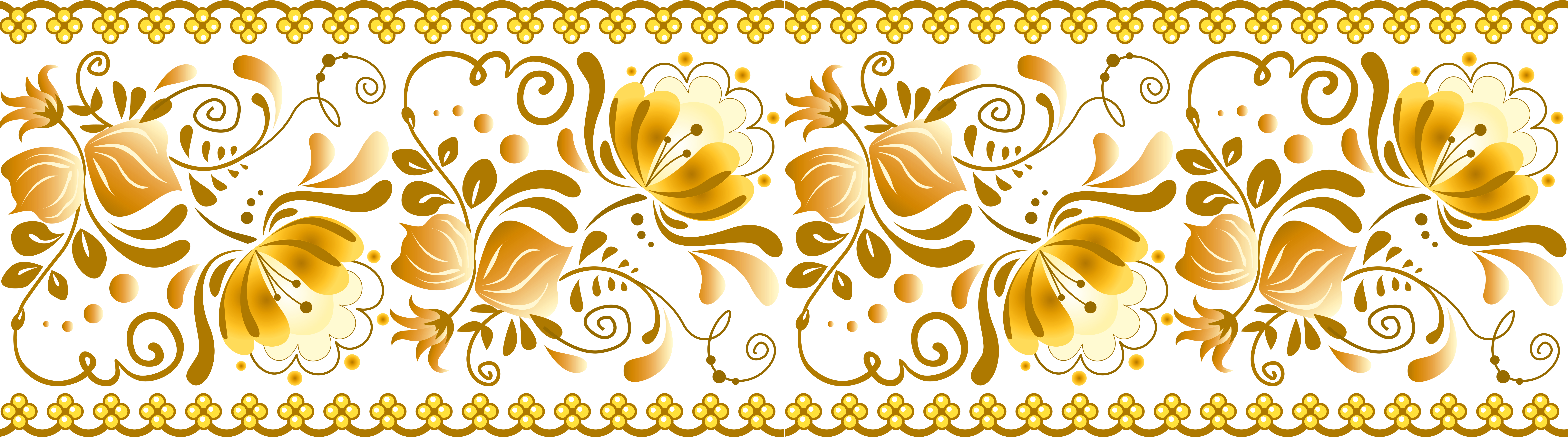 Yellow Decoration Png Transparent Clipart - Yellow Png Decorations (8000x2790)