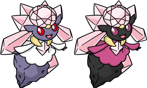 Shiny Diancie Dream World By Krocf4 - Diancie And Shiny Diancie (500x300)