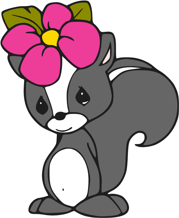 Free Svg Files - Animal With Flowers Cliparts (639x775)