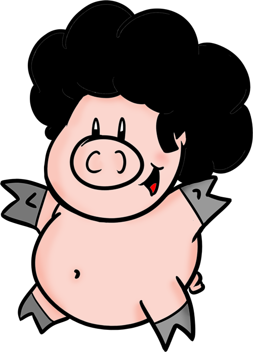 Afro Pig - Afro Pig (500x696)