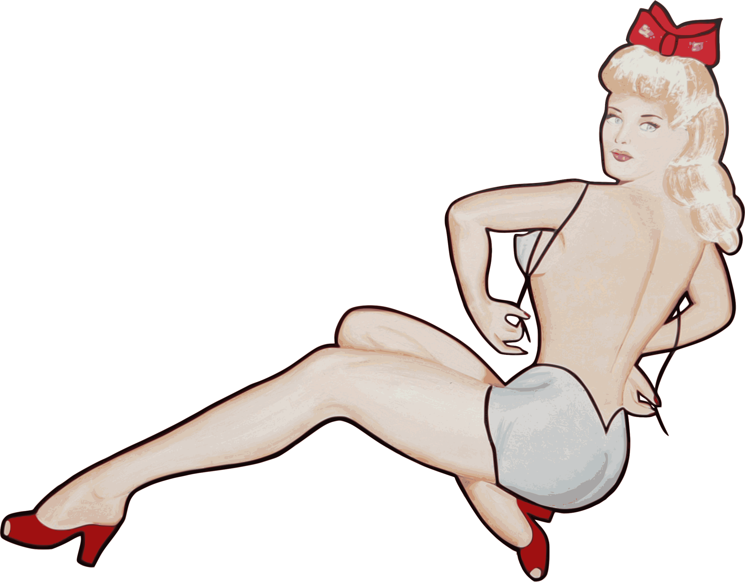 This Free Icons Png Design Of Pin-up Girl 2 - Pin Up Girl Svg (2400x1876)