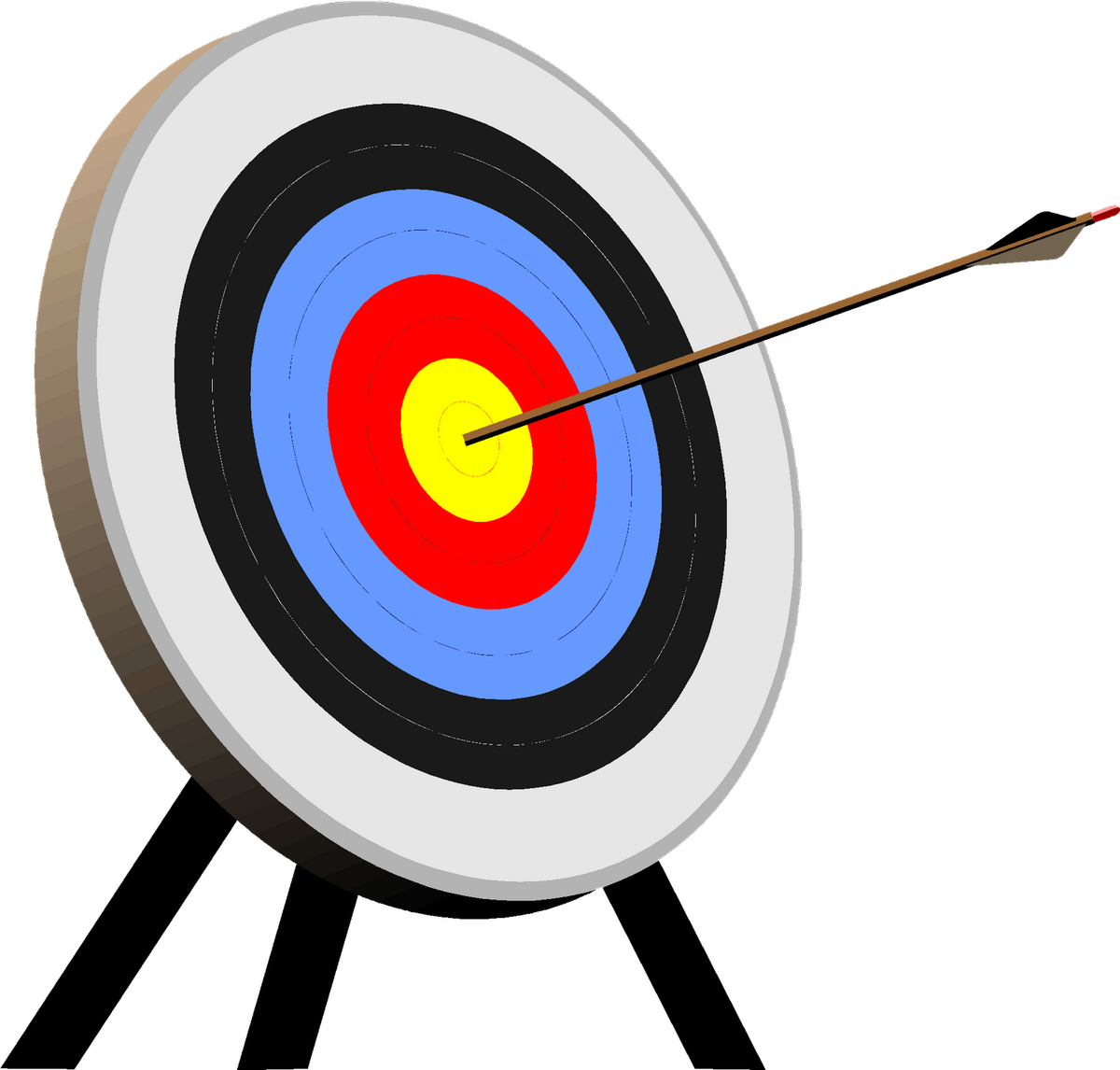 Target Archery Shooting Target Arrow Clip Art - Archery Target Clip Art (1200x1146)