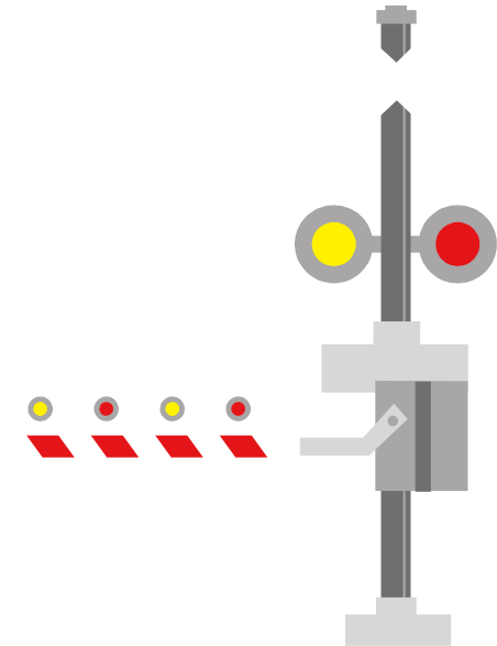 170 × 240 Pixels - Railway Crossing Png (2000x2828)