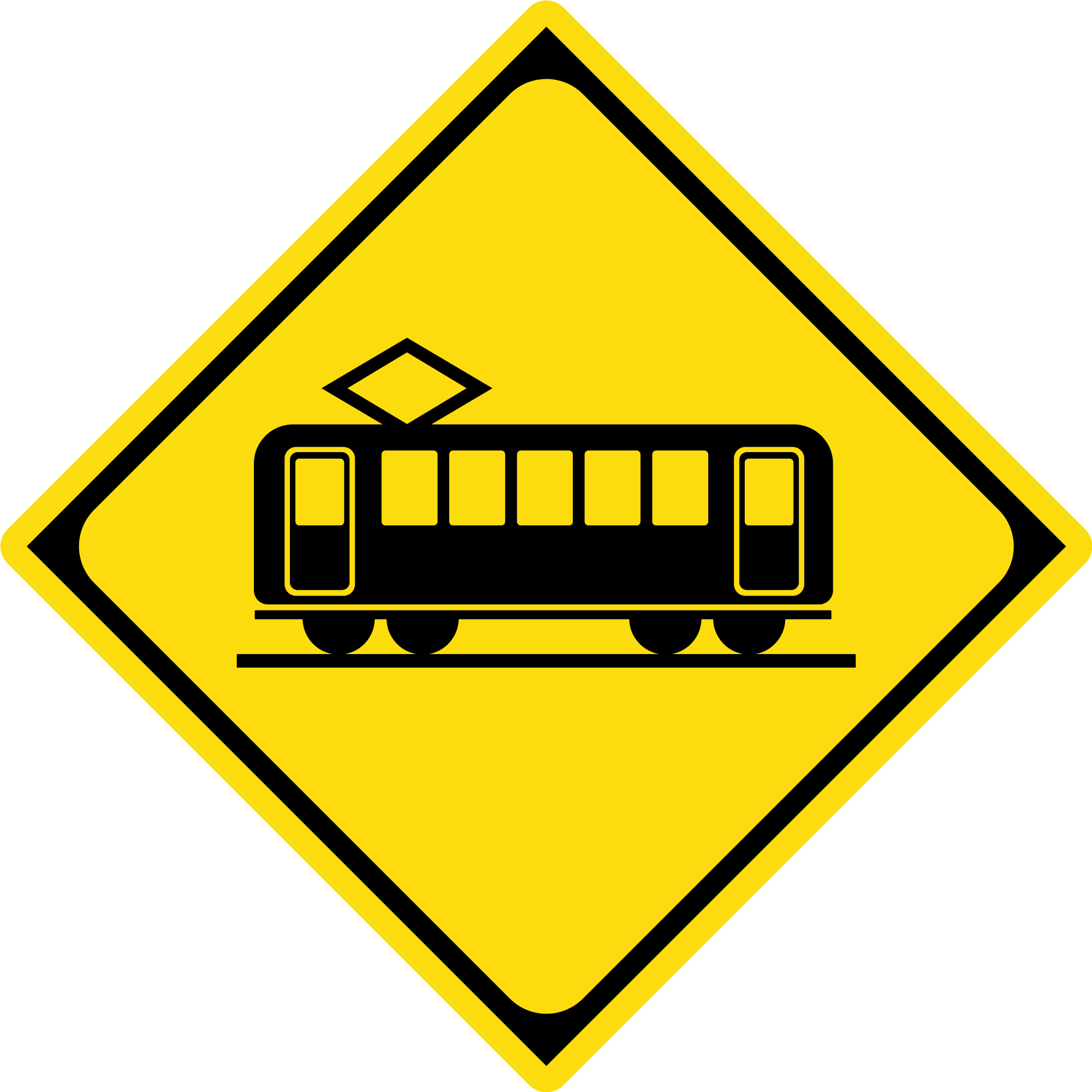 Open - Road Sign With Car (2000x2000)