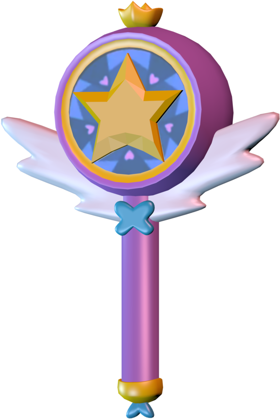 Star Butterfly's Wand [model] By Theimperfectanimator - Star Butterfly's Wand Png (894x894)