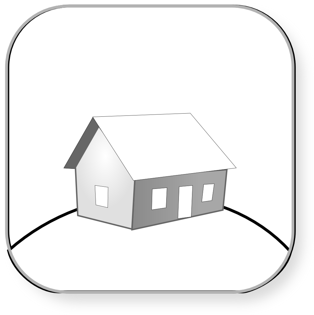 Sweet Home Black White Clipartist - House (999x1004)