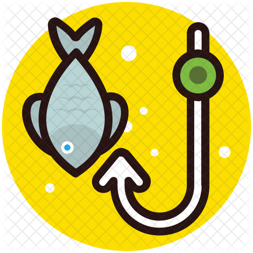 Fishing Icon - Emblem (512x512)
