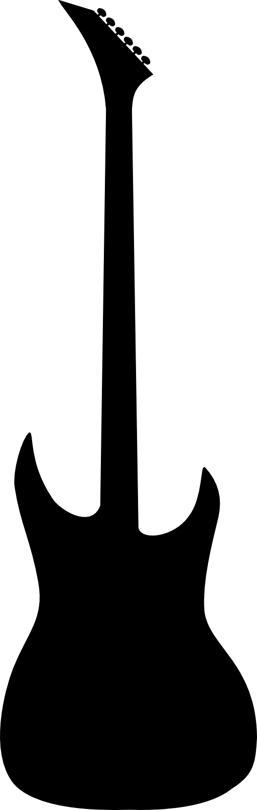 Guitar Outline - Guitarra Silhueta (512x1612)