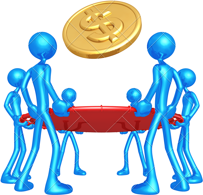 Group Of People Trying To Catch The Money - Comptia (800x800)