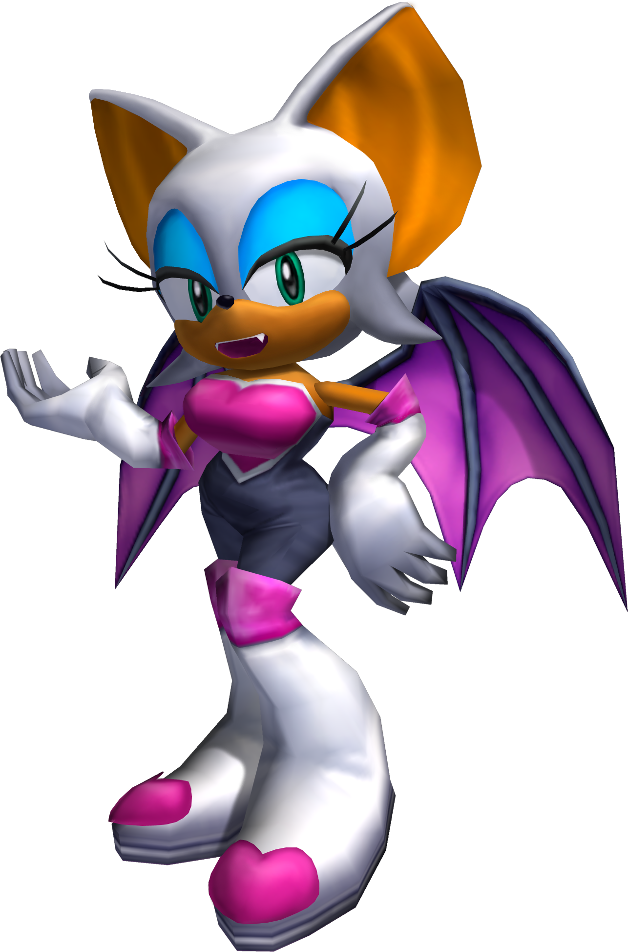 #rouge The #bat From The Official 3d Art Set For #sonicadventure2 - Sonic Adventure 2 Rouge (1286x1948)