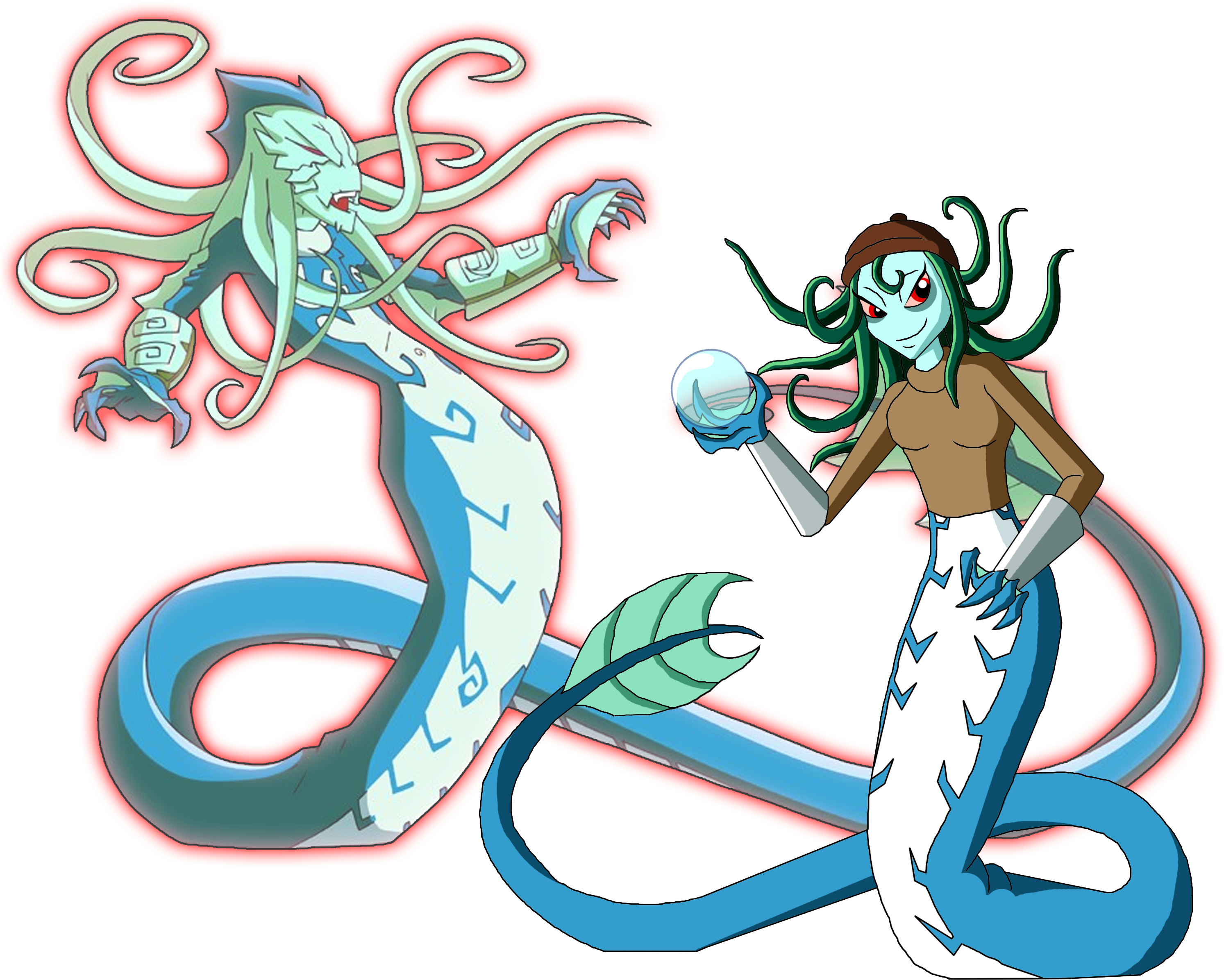 The Water Demon's Daughter By Moheart7 The Water Demon's - Jackie Chan Adventures Water Demon (3000x3000)