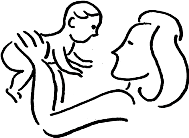 Mommy Clipart Mother Child - Happy Mothers Day 2018 (640x480)