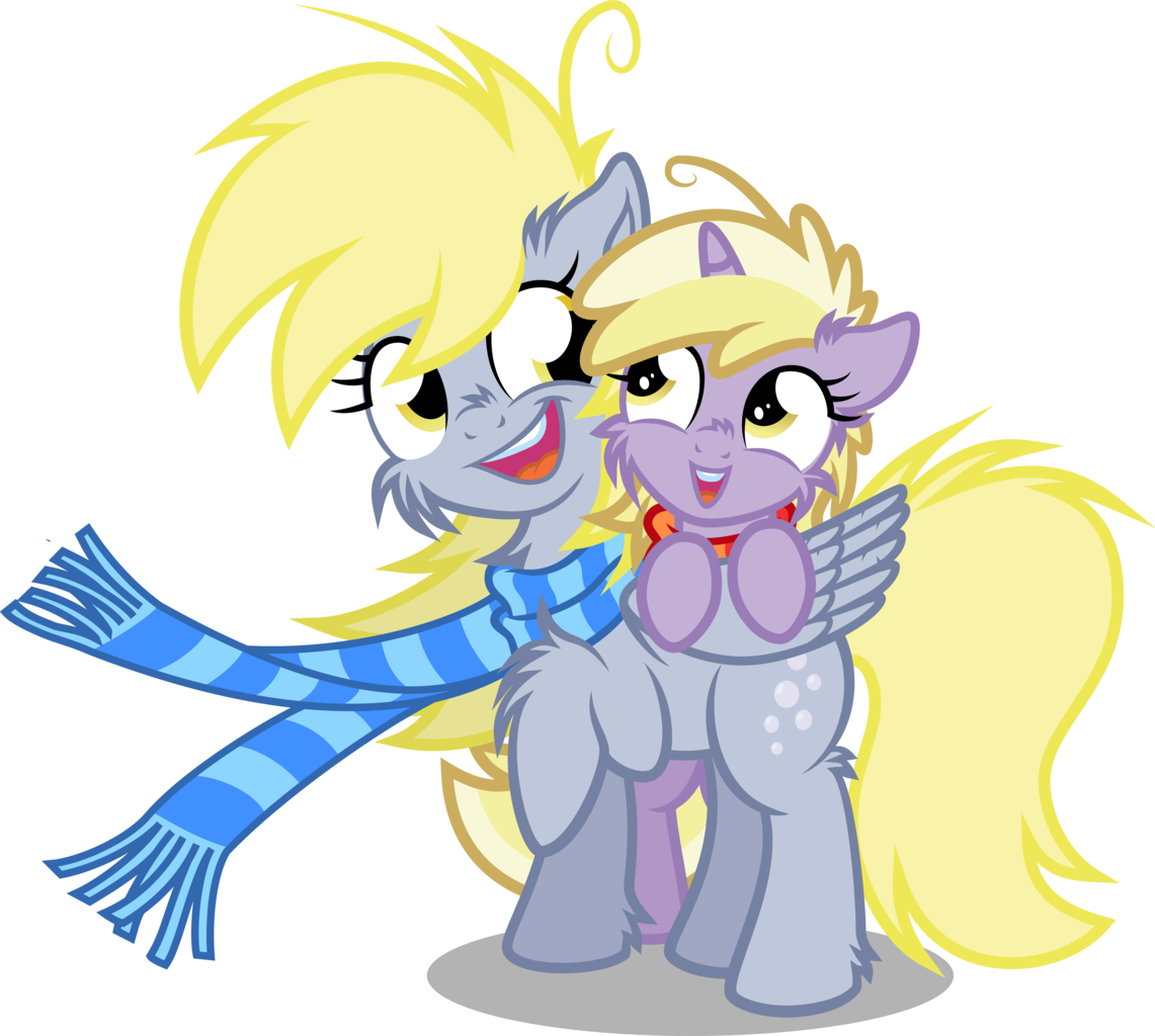 Agamnentzar, Clothes, Derpy Hooves, Dinky Hooves, Equestria's - Cartoon (1141x1024)