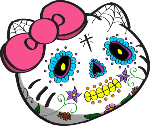 Obsessed With Hello Kitty @isabel Calixta Buchanan-arellano - Hello Kitty Catrina (500x419)
