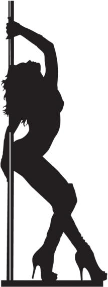 Pole Dance Silhouette Clip Art - Pole Dance Silhouette Clip Art (600x600)