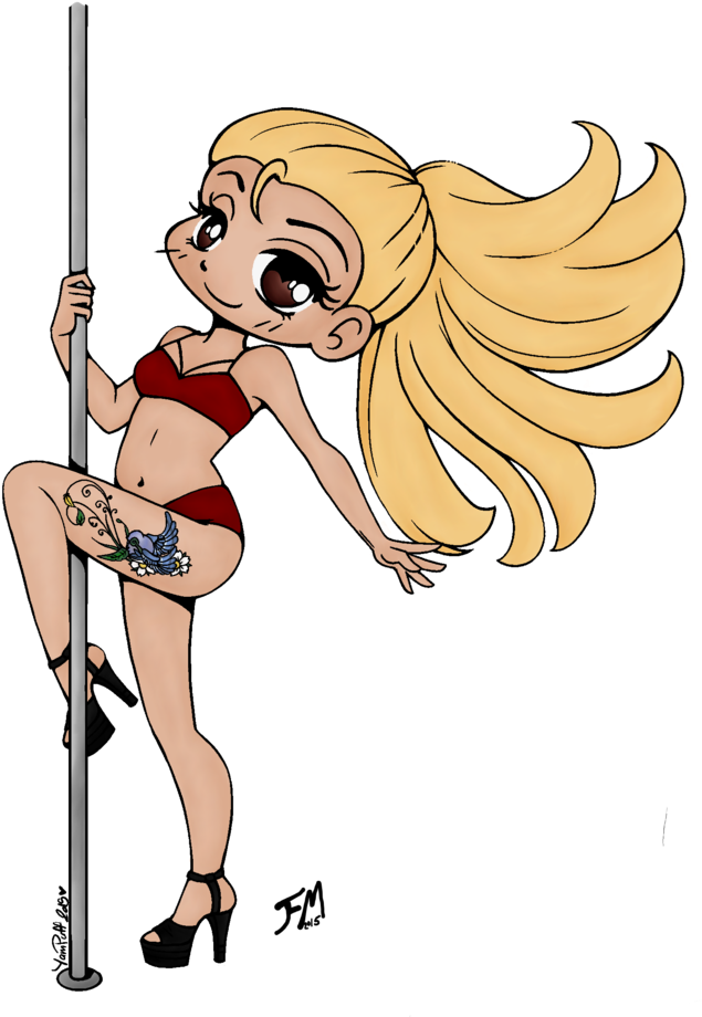 Pole Dancer Chibi - Chibi Pole Dance (832x961)