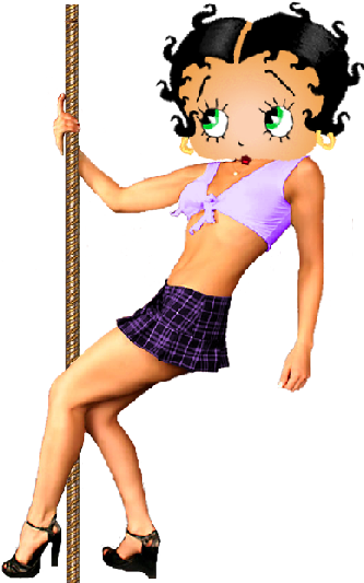 Betty Boop Pole Dancer Cartoon Clip Art Images Are - Betty Boop Pole Dancer (400x600)