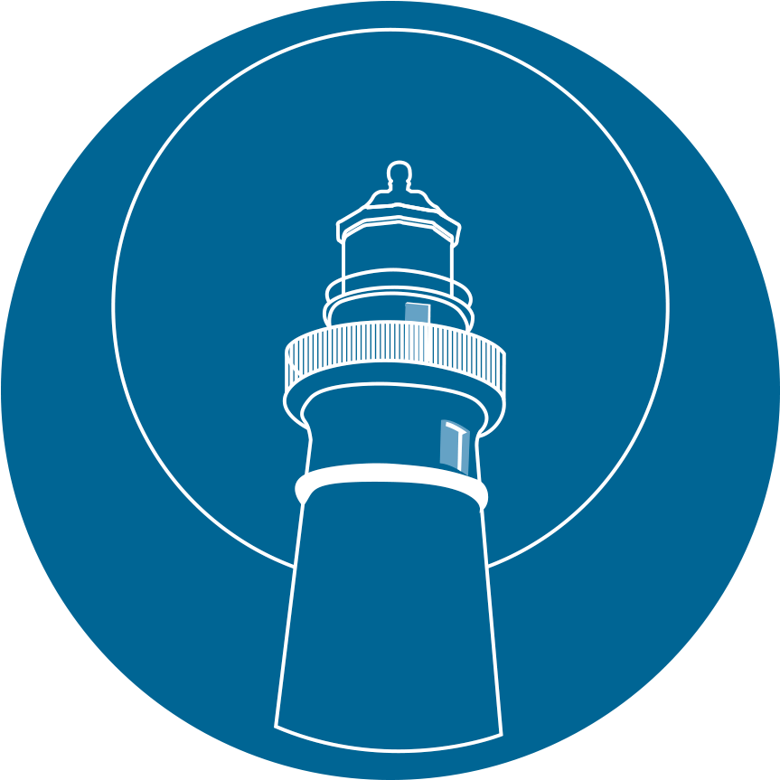 Stlb Logo Outline Of A Lighthouse Inside A Blue Circle - Mail Icon (1080x1080)