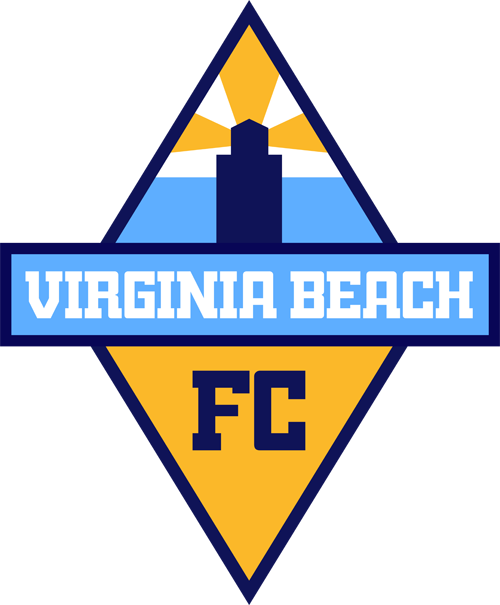 I Took Inspiration From The City Flag For The Lighthouse, - Virginia Beach City Fc (500x605)