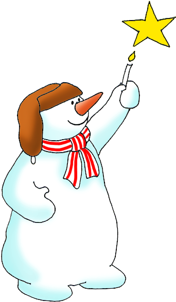 Snowman Clipart Star Winter - The Snowman (424x645)
