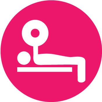 Bench Press - Barbell Circle Icon Png (400x400)