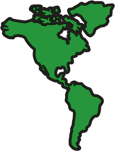 North And South America Map Continent - Americas (550x550)