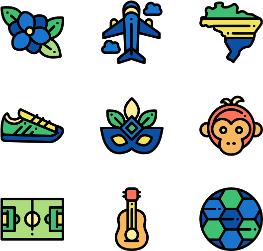 Brazil - Brazil Icons (600x564)