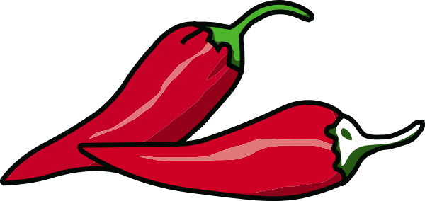Peppers Clip Art At Clker - Vegetable Clipart (600x284)