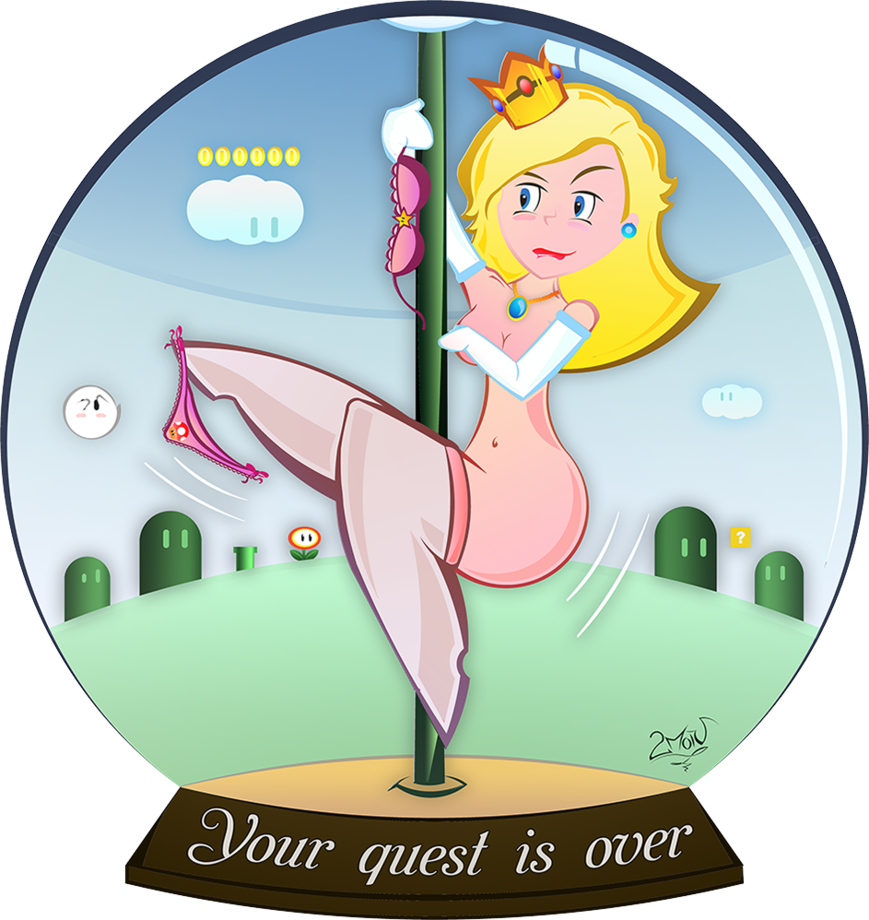 'thank You, Mario Your Quest Is Over - Cartoon (869x920)