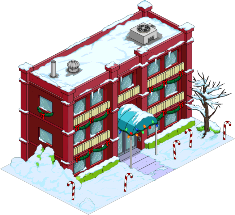 Christmas Apu's Apartment Snow Menu - Christmas Apu's Apartment Snow Menu (760x696)