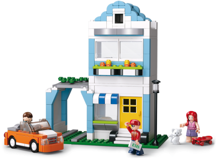 Sluban Lemy & Queenie's Apartment M38-b0572 - Construction Set (500x343)