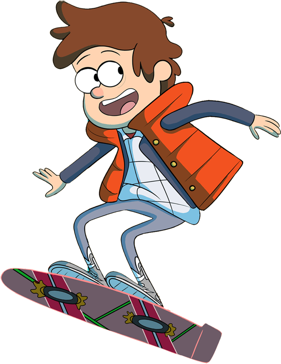 Gravity Falls - Dipper Pines Marty Mcfly (600x755)
