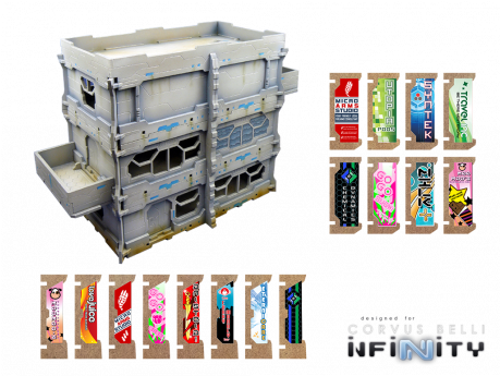 New District 5 Apartment 1 W - Micro Art Studio Infinity Tokens: To-camo Blue 40mm (458x458)