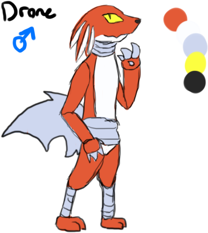 Parpg Drone Ref By Biosharp - Cartoon (500x500)