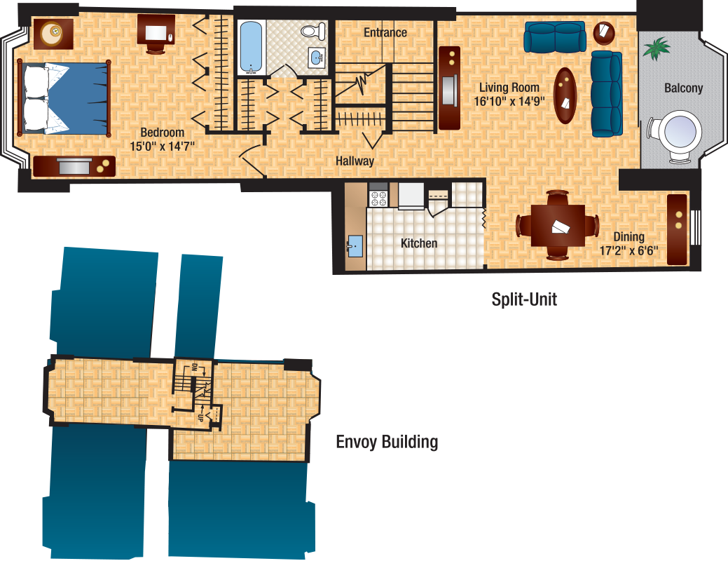 Extraordinary Decorating Large Apartment Floor Plans - Apartment (1039x800)
