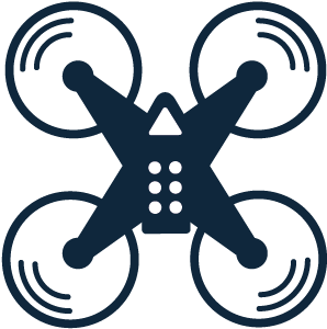Skills Supply Drone Icon-blue - Unmanned Aerial Vehicle (505x485)