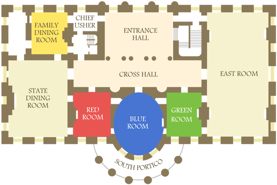 Apartment Large-size Executive Residence Wikipedia - White House Floor Plan (972x637)