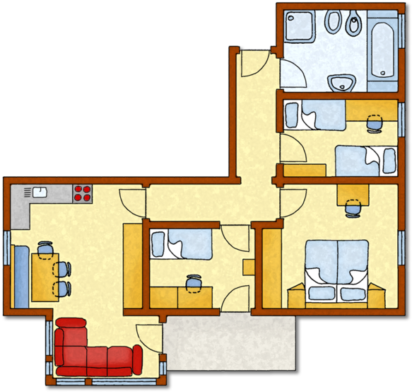 Apartment Dolomite - South Tyrol (600x600)