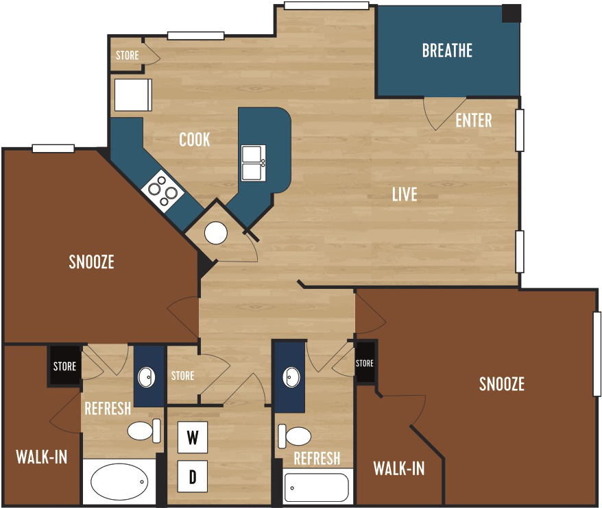 Walk Up Apartment Floor Plans Apartments In Richmond - House (965x820)